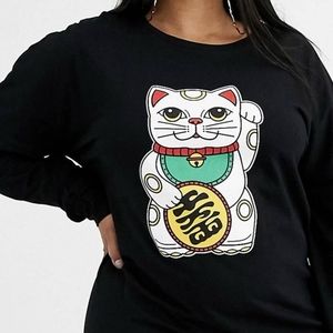 Rokoko Lucky Cat Dress Asos